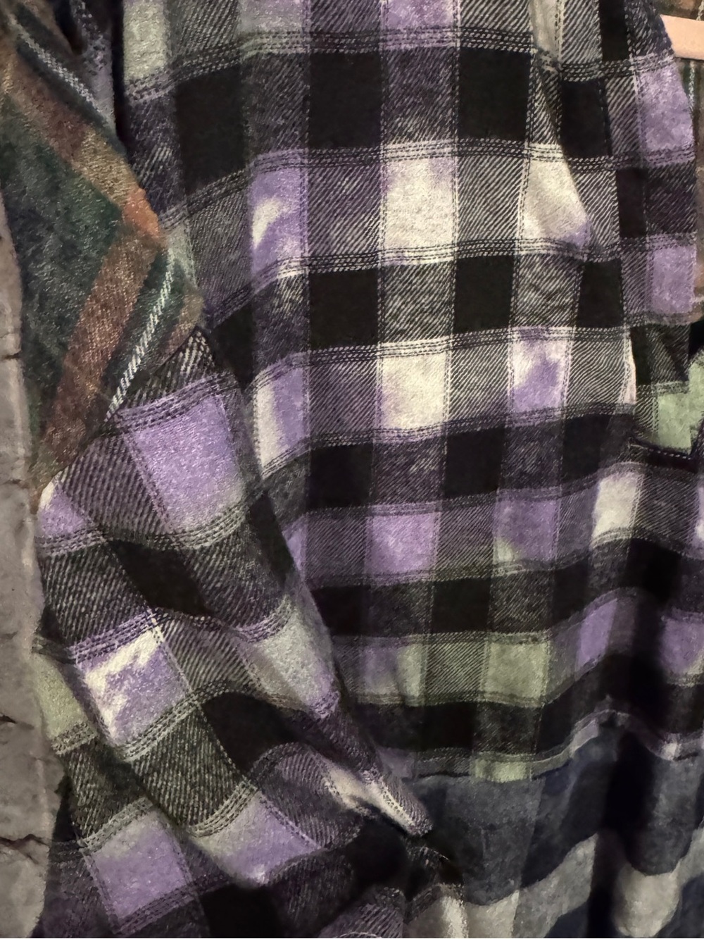 Blue Velvet - Plaid Block Hoodie - Purple Plaid - XL - NWOT - Picture 4 of 11